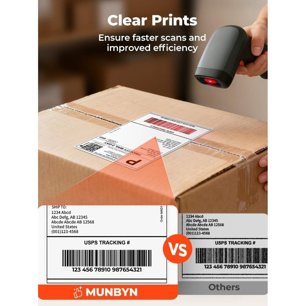 4"x6" Direct Thermal Printer Label, Shipping Labels Compatible with Rollo - Picture 4 of 8